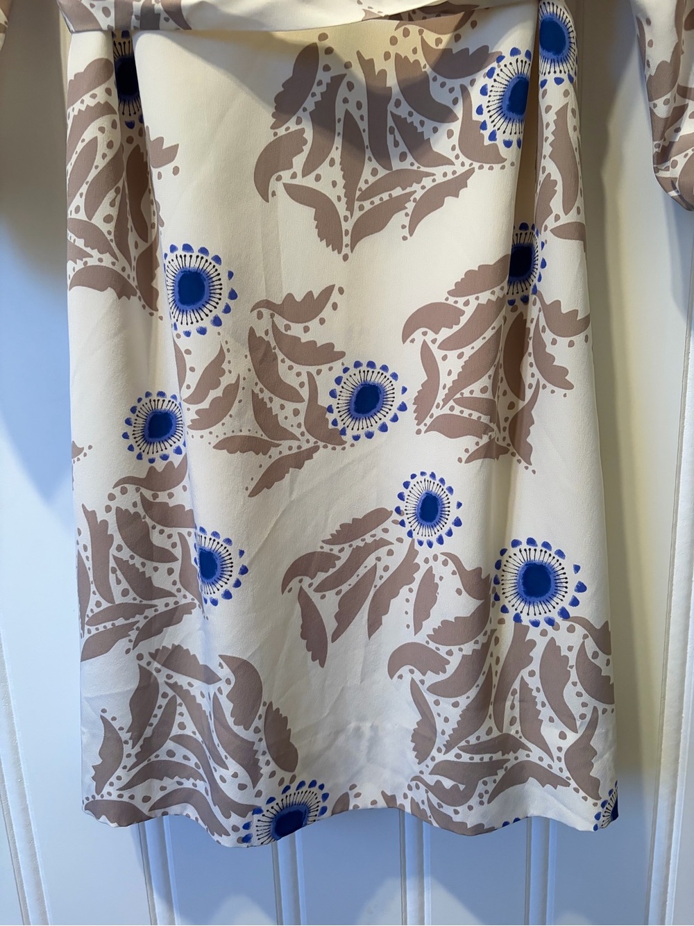Diane Von Furstenberg Julieta Silk Belted Dress Size 8 - Picture 9 of 11